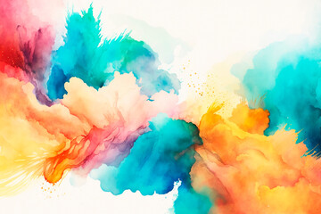 Abstract background colorful paint splash. Modern wallpaper