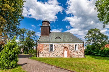 Naklejka premium Church of Our Lady of Czestochowa. Wawelnica, West Pomeranian Voivodeship, Poland.