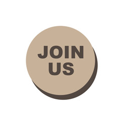 Join Us Icon - Vector Sign and Symbol for Design, Presentation, Website or Apps Elements.    symbolic