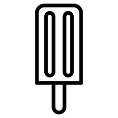 ice pop line icon style