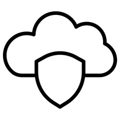 cloud shield icon