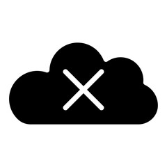 cloud delete icon