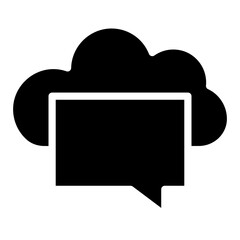 cloud bubble chat icon