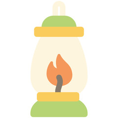 lantern flat icon