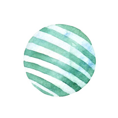 watercolor christmas decoration ball