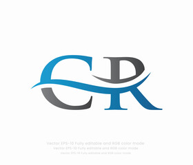 Letter C R Linked Logo