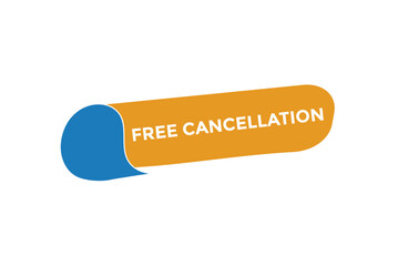 Free cancellation button web banner templates. Vector Illustration
