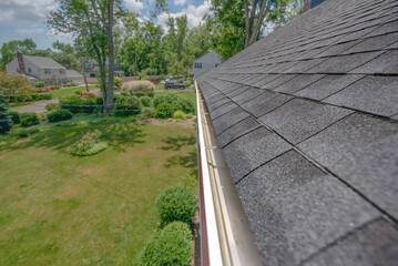 Title: Cleaned gutters early spring that had not been cleaned last fall. Aluminum gutters that have...