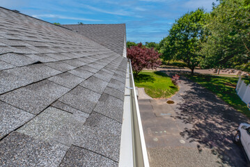 Cleaned gutters early spring that had not been cleaned last fall. Aluminum gutters that have been...