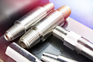 Start rods and threaded connectors for drilling