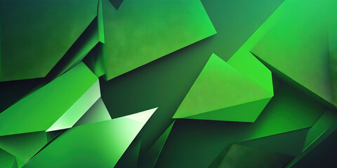 Obraz premium Green Abstract Background. Generative AI