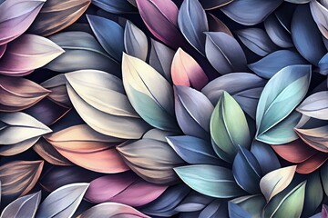 background patterns of petals, petals, leaf, floral patterns, wallpapers, AI Generated