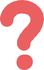 Hand drawn question mark illustration