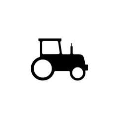 Tractor icon isolated on white background 