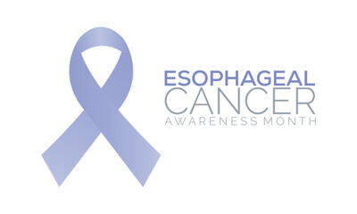  Esophageal Cancer Awareness Calligraphy Poster Design.April is Cancer Awareness Month.