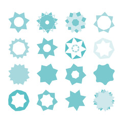 set of stars vector design elements