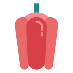 bell pepper flat icon style