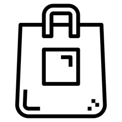 bag line icon style