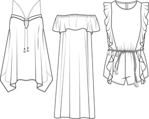 illustration of a dresses