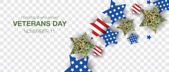 Obraz premium Military background, congratulations to veterans. Veterans Day in the United States