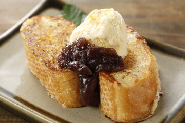 和風フレンチトースト～バニラアイス添え~