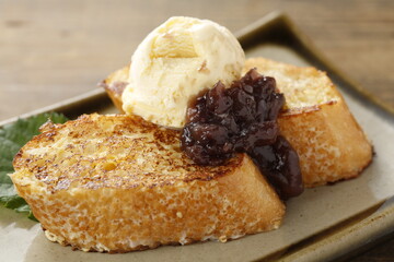 和風フレンチトースト～バニラアイス添え~