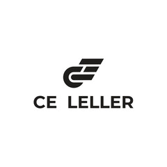 Ce c e letter logo design creative icon modern vector