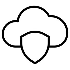 cloud shield icon
