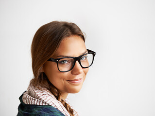 Obraz premium Shes got the trends down. A young hipster girl in studio.