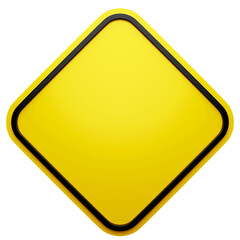 Blank traffic signs and transparent background