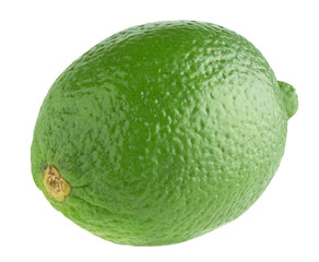 whole lime fruit isolated
