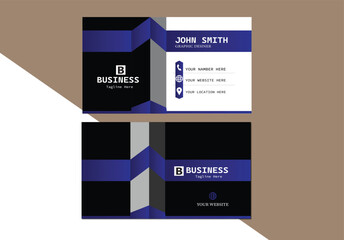Modern vector creative business card design template