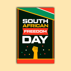 South Africa Freedom day poster