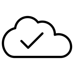 cloud check icon