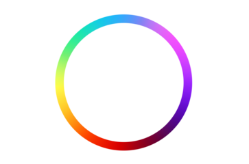 colorful circle frame circle light frame on transparent background PNG file