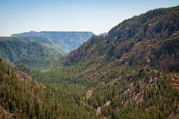 Fototapeta na wymiar Overlook View into Oak Creek Canyon