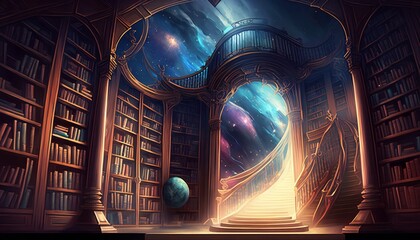  Akashic Record: A Repository of Cosmic Knowledge. Generative AI.