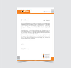 Letter head template vector file creative design