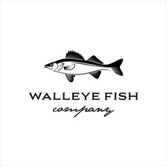 Walleye fish with a classic and masculine design style