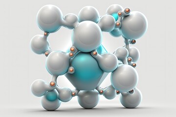 The liquid contains a single blue hydrogen molecule. Generative AI