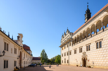 Fototapeta na wymiar Front of the Famous UNESCO Litomysl Castle in the Czech Republic