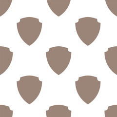 Seamless vector pattern of shields