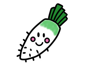 大根のかわいいキャラクター