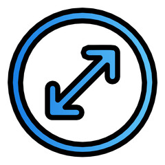 arrow up gradient icon