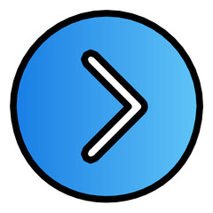 right arrow gradient icon