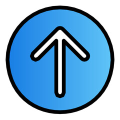 up arrow gradient icon