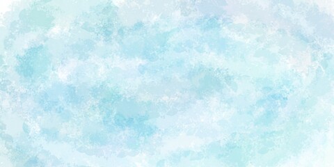 Watercolor texture background. Abstract blue sky