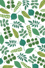 植物模様の背景素材