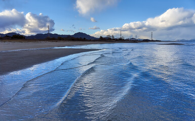 瀬戸内海の美しい海の風景