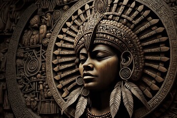 Intricate Beauty of the Mesoamerican Culture: The Aztecs Generative AI